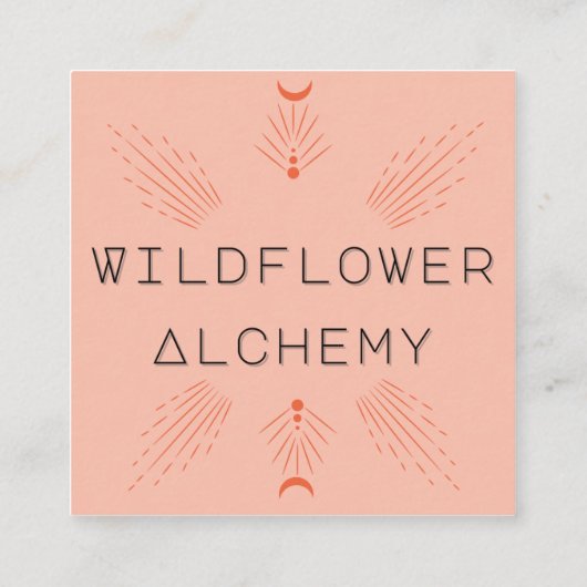 Carte fleur sauvage Alchemy Biz (Dos)