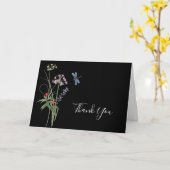 Carte Fleur sauvage aquarelle Fleurs Merci nuptiale (Fleur jaune)