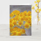 Carte Fleur sauvage Artsy (Fleur jaune)