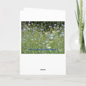 Carte Fleur sauvage bleu (Dos)