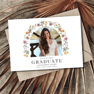 Carte Fleur sauvage Boho Girl Lycée