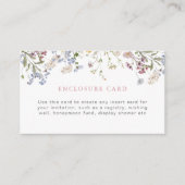 Carte fleur sauvage Boîtier Insertion personnalisé (Devant)