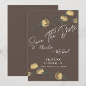 Carte Fleur sauvage - Botanique tirée à la main Enregist (Devant / Derrière)