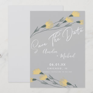 Carte Fleur sauvage - Botanique tirée à la main Enregist