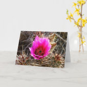 Carte Fleur sauvage de cactus en fleurs (Prickly Pear) (Fleur jaune)