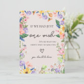 Carte fleur sauvage de mariage (Debout devant)