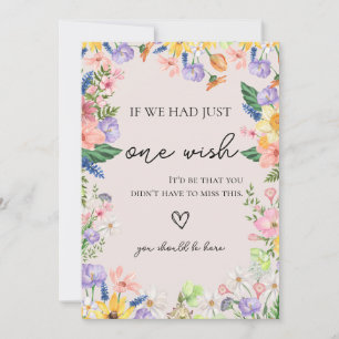 Carte fleur sauvage de mariage