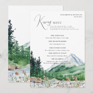 Carte Fleur sauvage de montagne Jeu de baiser de maria