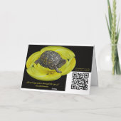 Carte Fleur sauvage de psyché de Vénus d'anniversaire (Dos)