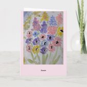 Carte Fleur sauvage d'été Anniversaire (Dos)