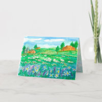 Fleur sauvage du mouton Meadow Joyeux anniversaire