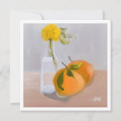 Carte Fleur sauvage et oranges (Devant)