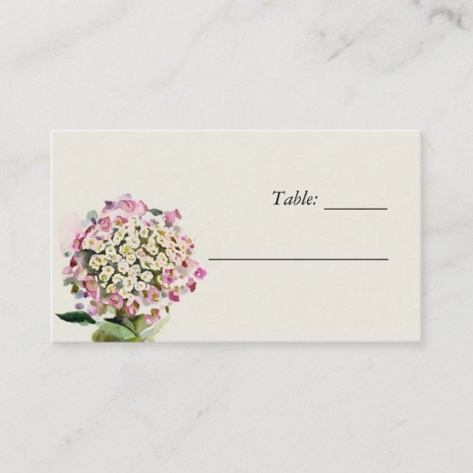 Carte fleur sauvage Floral Mariage Place (Devant)