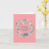 Carte Fleur sauvage Floral Wreath Religion Blank (Fleur jaune)