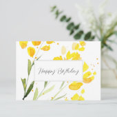 Carte Fleur sauvage jaune (Debout devant)