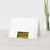 Carte Fleur sauvage jaune (Dos)