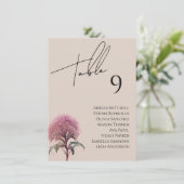 Carte fleur sauvage Mariage (Debout devant)
