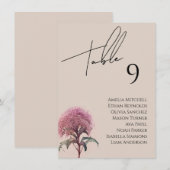 Carte fleur sauvage Mariage (Devant / Derrière)