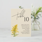 Carte fleur sauvage Mariage (Debout devant)