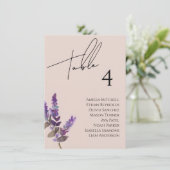 Carte fleur sauvage Mariage (Debout devant)