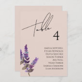 Carte fleur sauvage Mariage (Devant / Derrière)