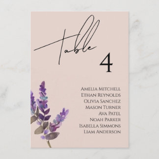 Carte fleur sauvage Mariage