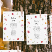 Carte fleur sauvage Mariage