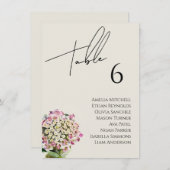 Carte fleur sauvage Mariage (Devant / Derrière)