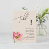 Carte fleur sauvage Mariage (Debout devant)