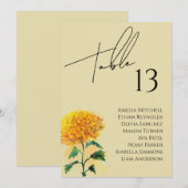 Carte fleur sauvage Mariage (Devant / Derrière)