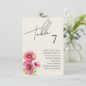 Carte fleur sauvage Mariage (Debout devant)