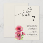 Carte fleur sauvage Mariage (Devant / Derrière)
