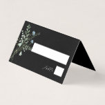 Carte Fleur sauvage Mariage Black Elegant<br><div class="desc">Cette carte de mariage présente des fleurs sauvages aquarellés peints à la main,  disposés en bouquet,  parfaits pour le printemps,  l'été ou les mariages de automne. Pour une personnalisation plus avancée de cette conception,  cliquez sur le BOUTON OUTIL DESIGN BLEU ci-dessus ! Des articles correspondants sont également disponibles.</div>