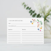 Carte fleur sauvage Meadow Love in Bloom Recette (Debout devant)