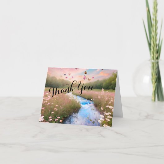 Carte Fleur sauvage Merci (Devant)