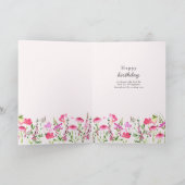 Carte Fleur sauvage rose délicieuse photo florale Annive (Intérieur)