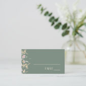 Carte fleur sauvage Sage Deco Mariage Place (Debout devant)