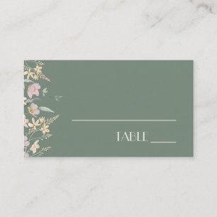 Carte fleur sauvage Sage Deco Mariage Place