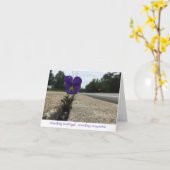 Carte fleur sauvage urbain merci note (Fleur jaune)