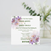 Carte Fleur sauvage violette (Debout devant)