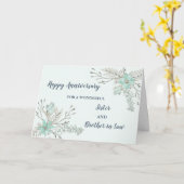 Carte Fleur soeur et frère en droit Anniversaire (Fleur jaune)