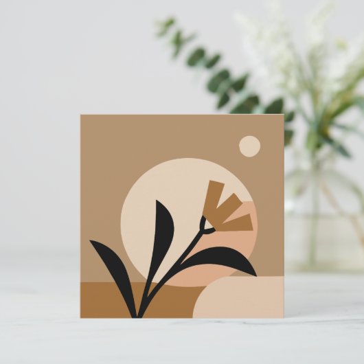 Carte Fleur Sun Boho (Debout devant)