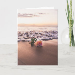 Carte Fleur sur le rivage   Amour   Anniversaire