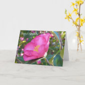 Carte Fleur Sympathy (Fleur jaune)