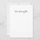 Carte Fleur Type Iris Whimsical Illustration Hello Flat (Dos)