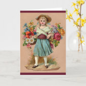 Carte Fleur victorienne (Fleur jaune)