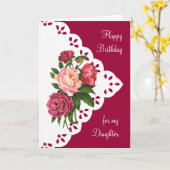Carte Fleur vintage de pivoine pour l'anniversaire de (Fleur jaune)