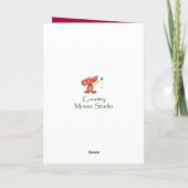 Carte Fleur vintage de pivoine pour l'anniversaire de (Dos)