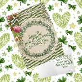 Carte Fleur vintage Retro St Patrick's Day