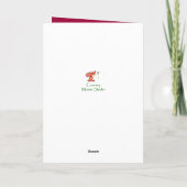 Carte Fleur vintage Roses Rouges 70e Anniversaire Custom (Dos)